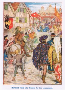 Bertrand Rides into Rennes for the Tournament by Henry Justice Ford